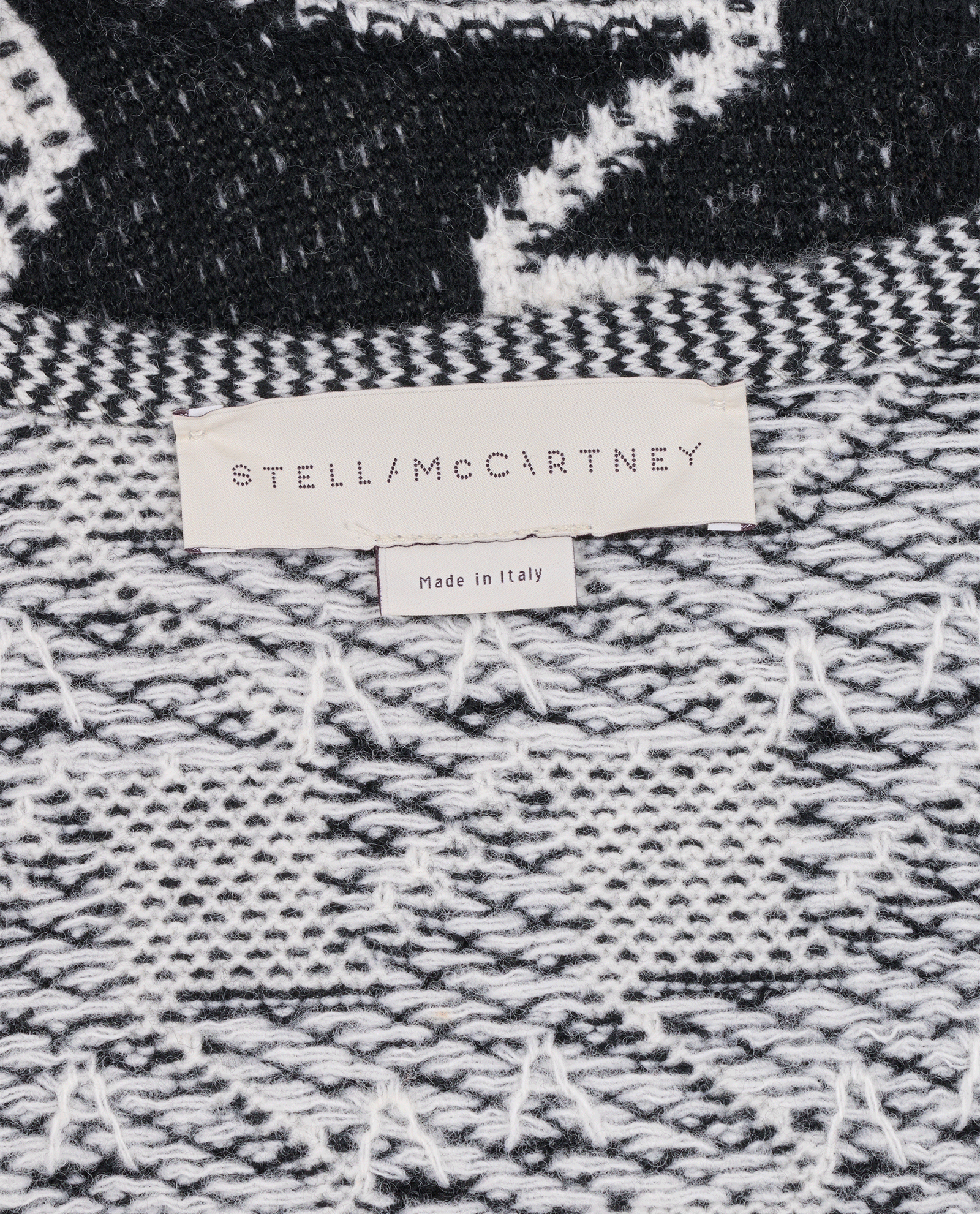 Stella McCartney Dogtooth Midi Dress, &pound;230, Clothing, Black/White, Wool, Other view