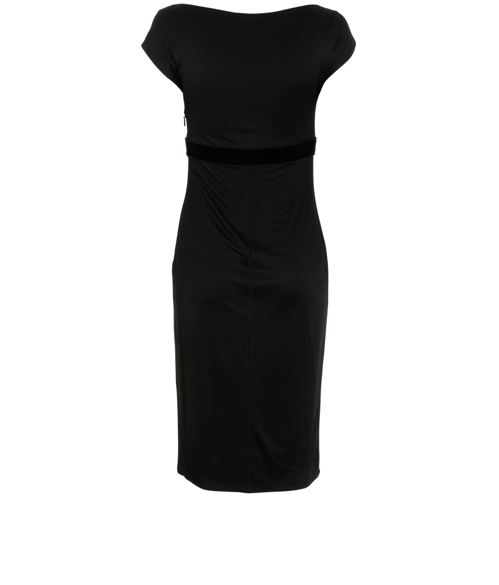 Gucci Vintage Half Zip Dress, &pound;120, Clothing, Black, Viscose, Back view