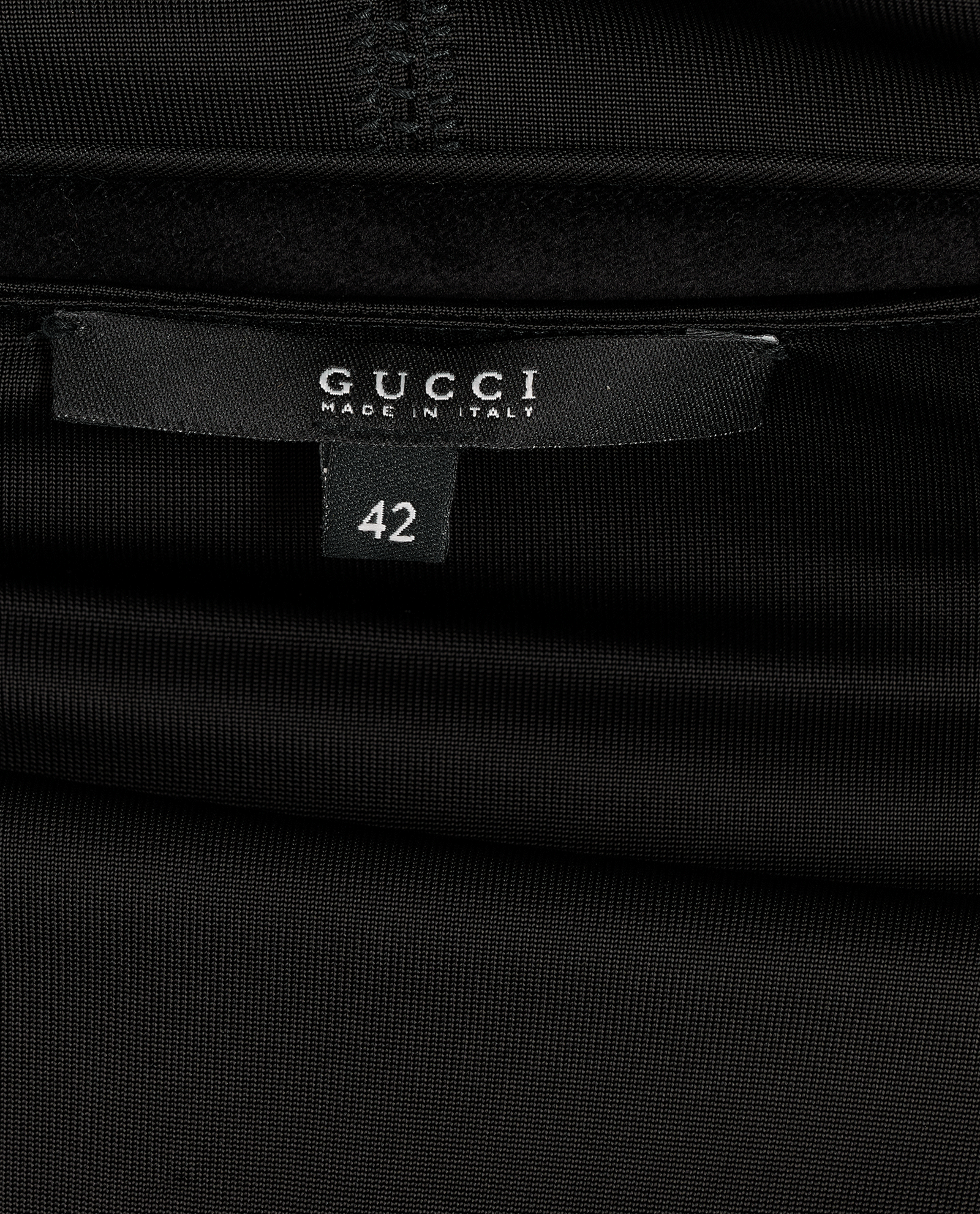 Gucci Vintage Half Zip Dress, &pound;120, Clothing, Black, Viscose, Other view