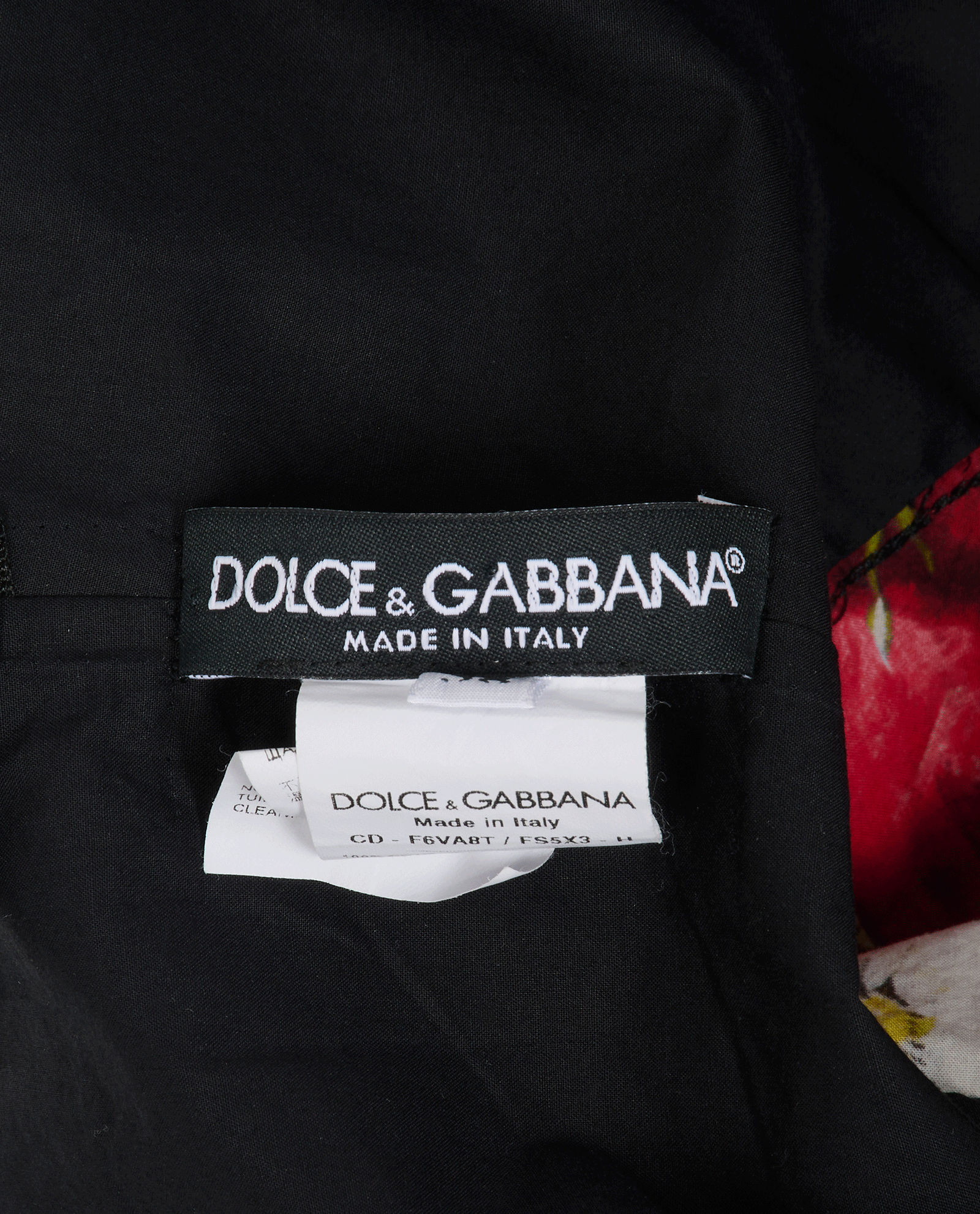 Dolce & Gabbana Poppy And Daisy Dress, &pound;260, Clothing, Black/Red, Cotton, Other view