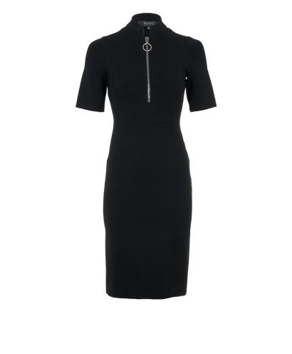 Gucci Vintage Plunge Dress, &pound;140, Clothing, Black, Viscose, Front view