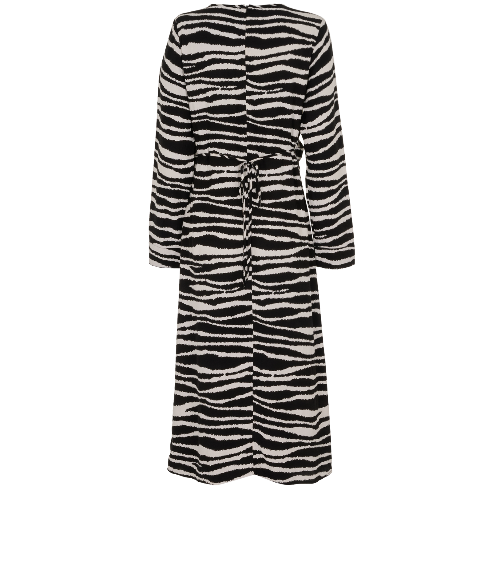 Samsoe Samsoe Agneta Zebra Dress, &pound;80, Clothing, Black/White, Viscose, Back view