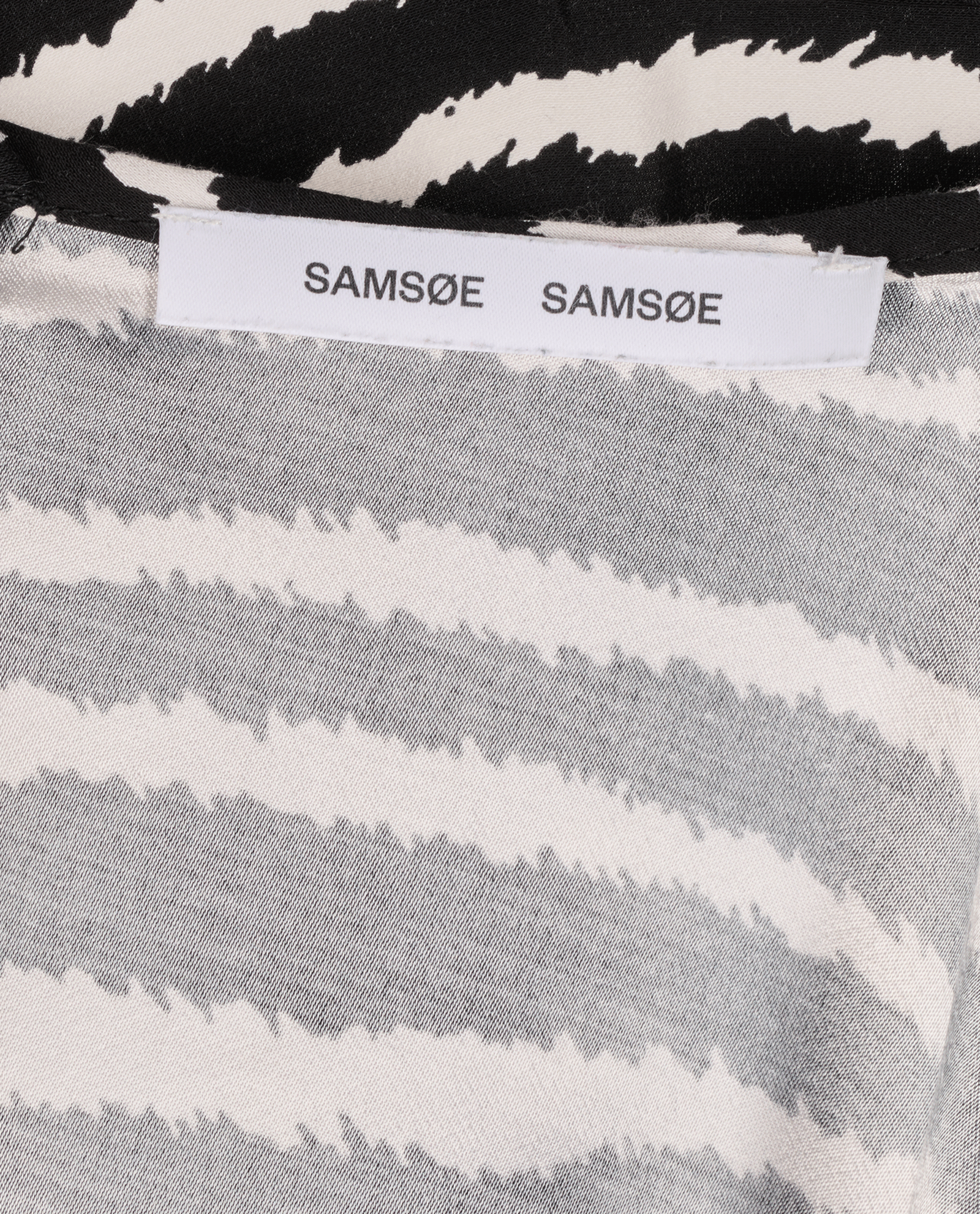 Samsoe Samsoe Agneta Zebra Dress, &pound;80, Clothing, Black/White, Viscose, Other view
