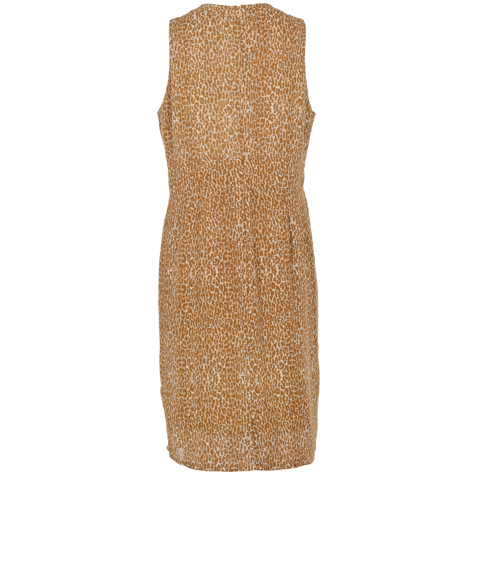 Gucci Animal Print Sleeveless Dress, &pound;110, Clothing, Tan, Silk, Back view