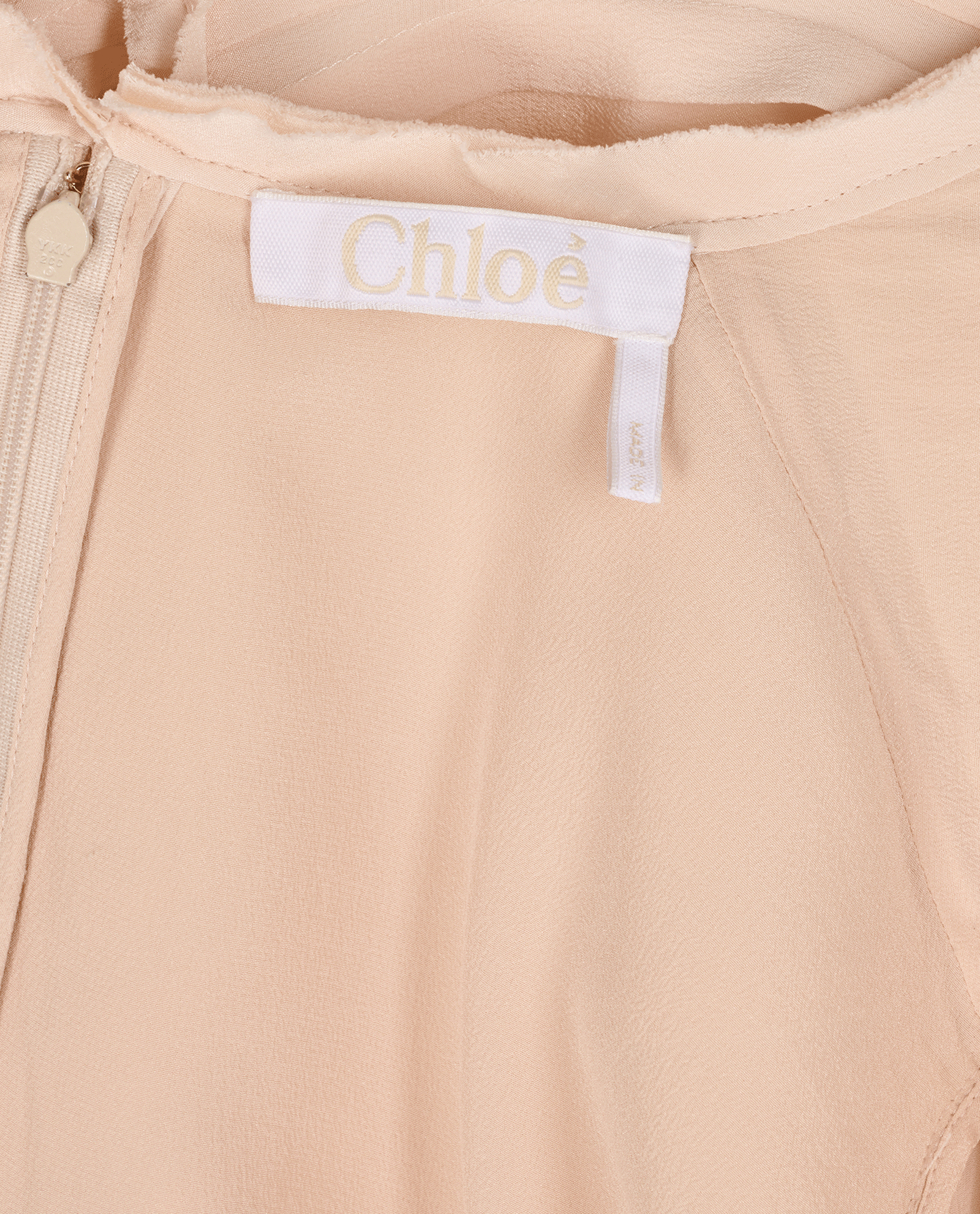 Chloe Raw-Trimmed Pleated Dress, &pound;110, Clothing, Pink, Silk, Other view