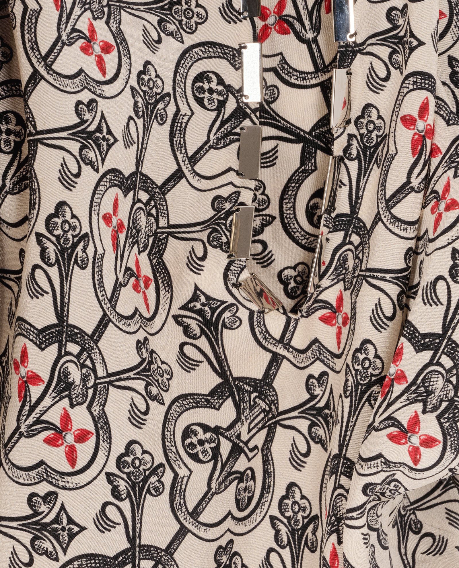 Louis Vuitton Monogram & Flower Motif Ruffled Dress, &pound;380, Clothing, Black/White, Silk, Other view