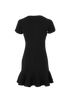 Victoria Beckham V-Neck Short Sleeves Dress, &pound;110, Clothing, Black, Silk/Wool, Back view