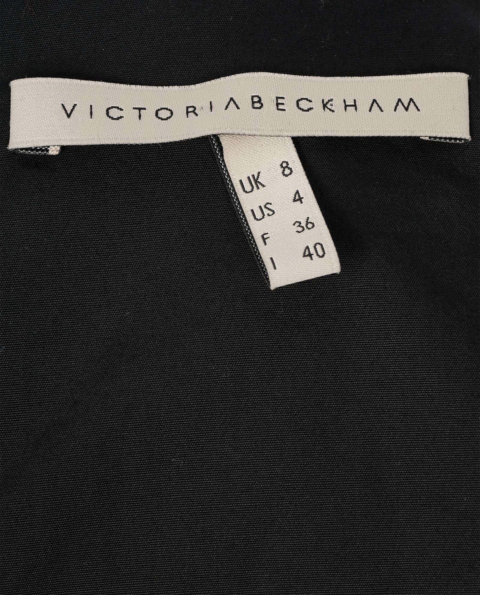 Victoria Beckham V-Neck Short Sleeves Dress, &pound;110, Clothing, Black, Silk/Wool, Other view