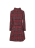 Chanel  Folded Collar Tweed Dress, &pound;750, Clothing, Red, Cotton/Wool, Back view