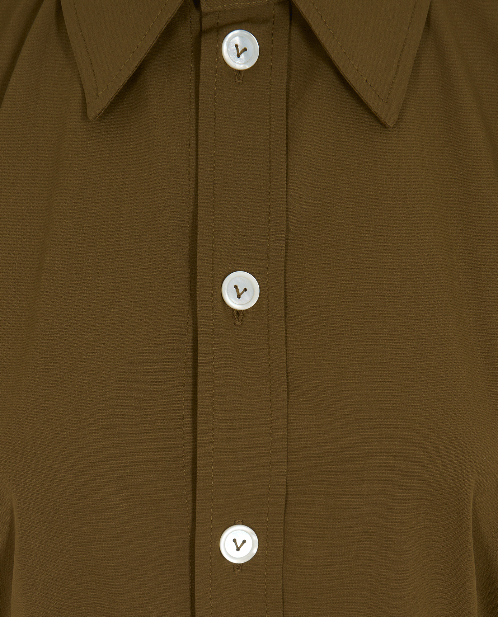 Bottega Veneta Shirt Dress, &pound;330, Clothing, Brown, Cotton/Viscose, Other view