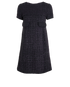 Chanel Front Pocket Dress, &pound;495, Clothing, Black/Purple, Viscose, Front view