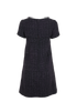 Chanel Front Pocket Dress, &pound;495, Clothing, Black/Purple, Viscose, Back view