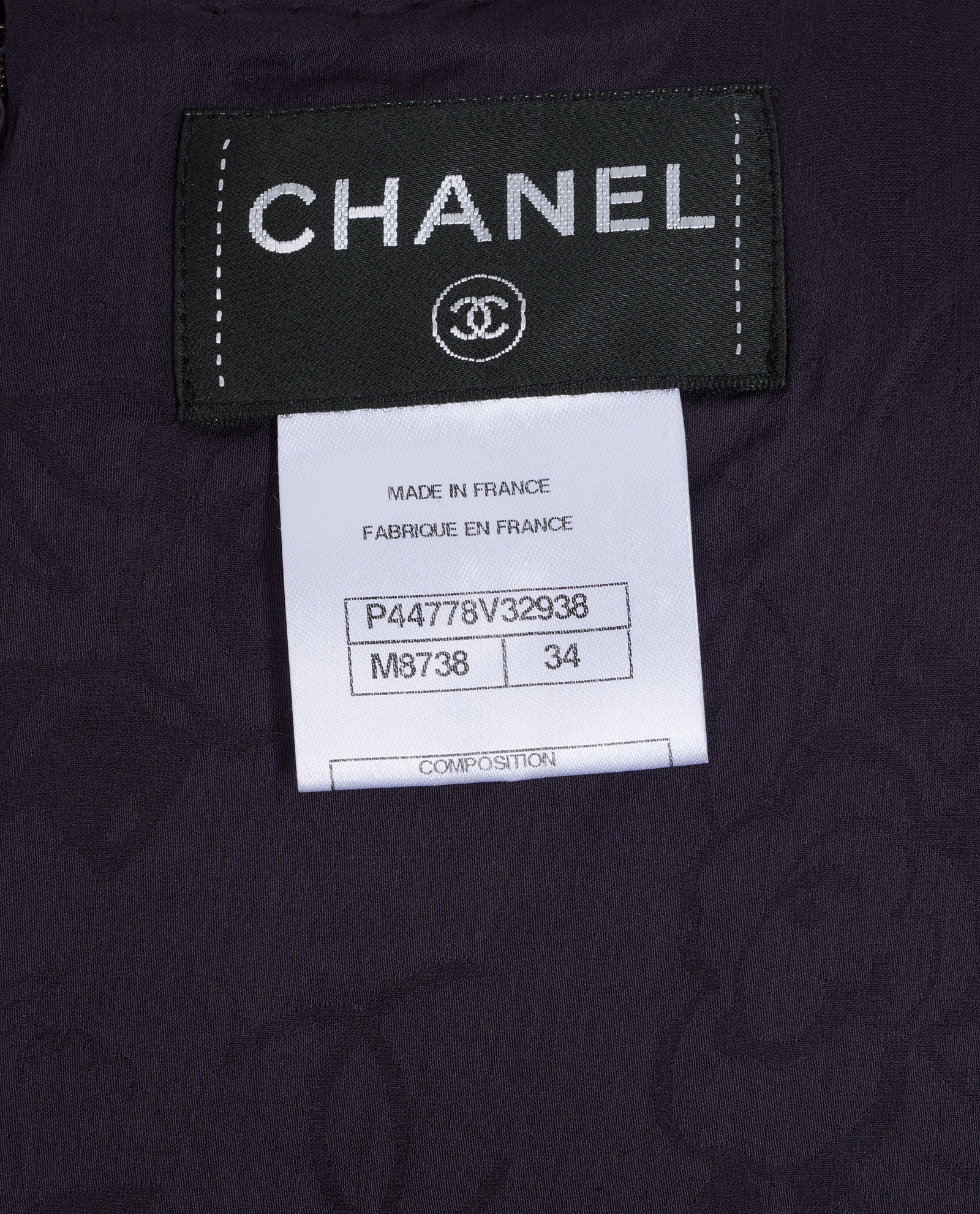 Chanel Front Pocket Dress, &pound;495, Clothing, Black/Purple, Viscose, Other view