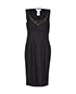 Max Mara Embellished Neck Dress, front view