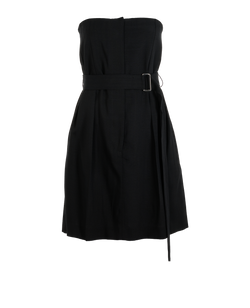 Victoria Beckham Strapless Mini Dress, Viscose, Black, UK10, 3*