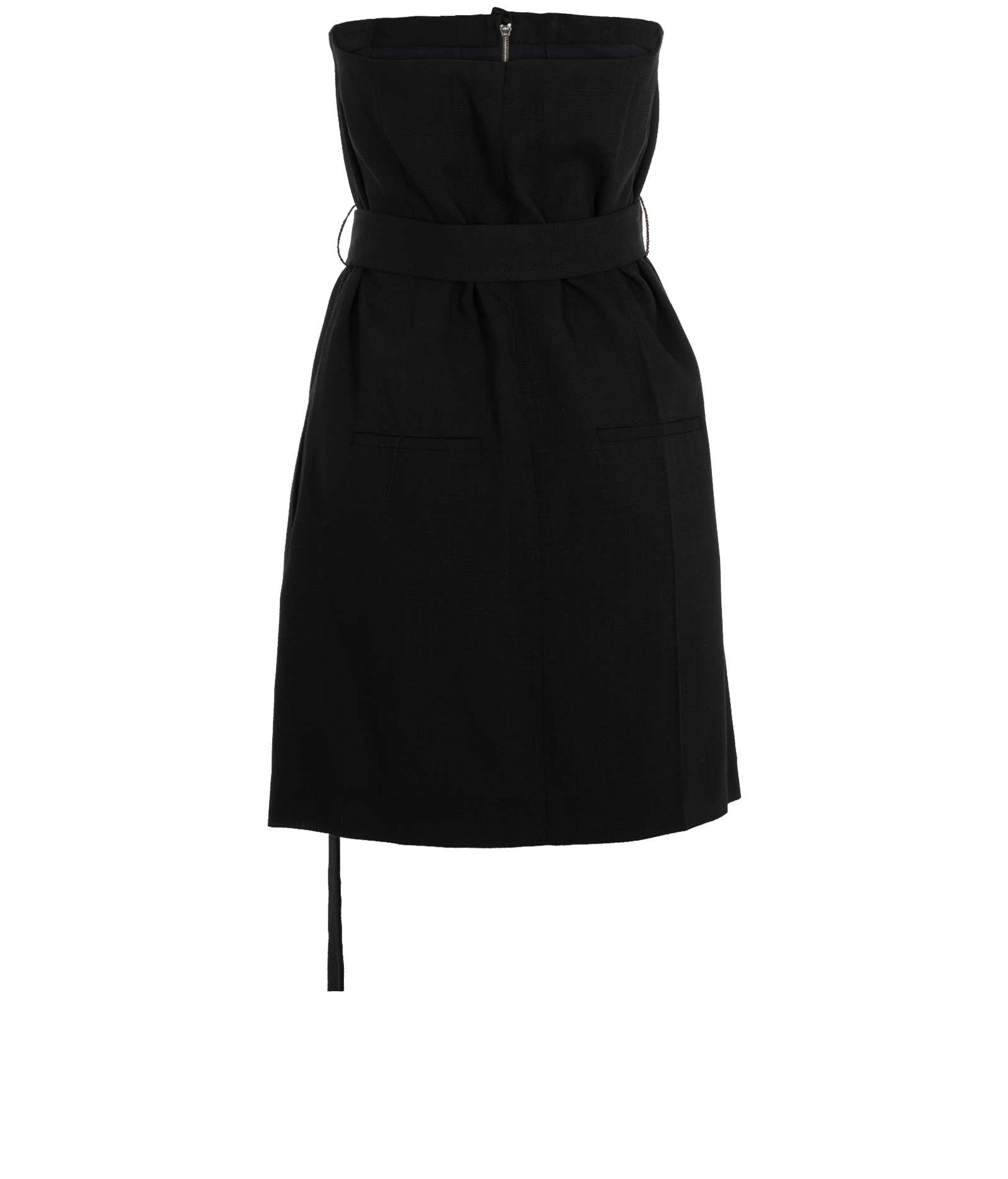 Victoria Beckham Strapless Mini Dress, &pound;210, Clothing, Black, Viscose, Back view