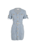Celine Belted Stripe Mini Dress, &pound;350, Clothing, Blue/White, Cotton, Front view