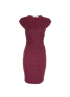 Christian Dior Bandage Dress, &pound;295, Clothing, Burgundy, Viscose, Front view
