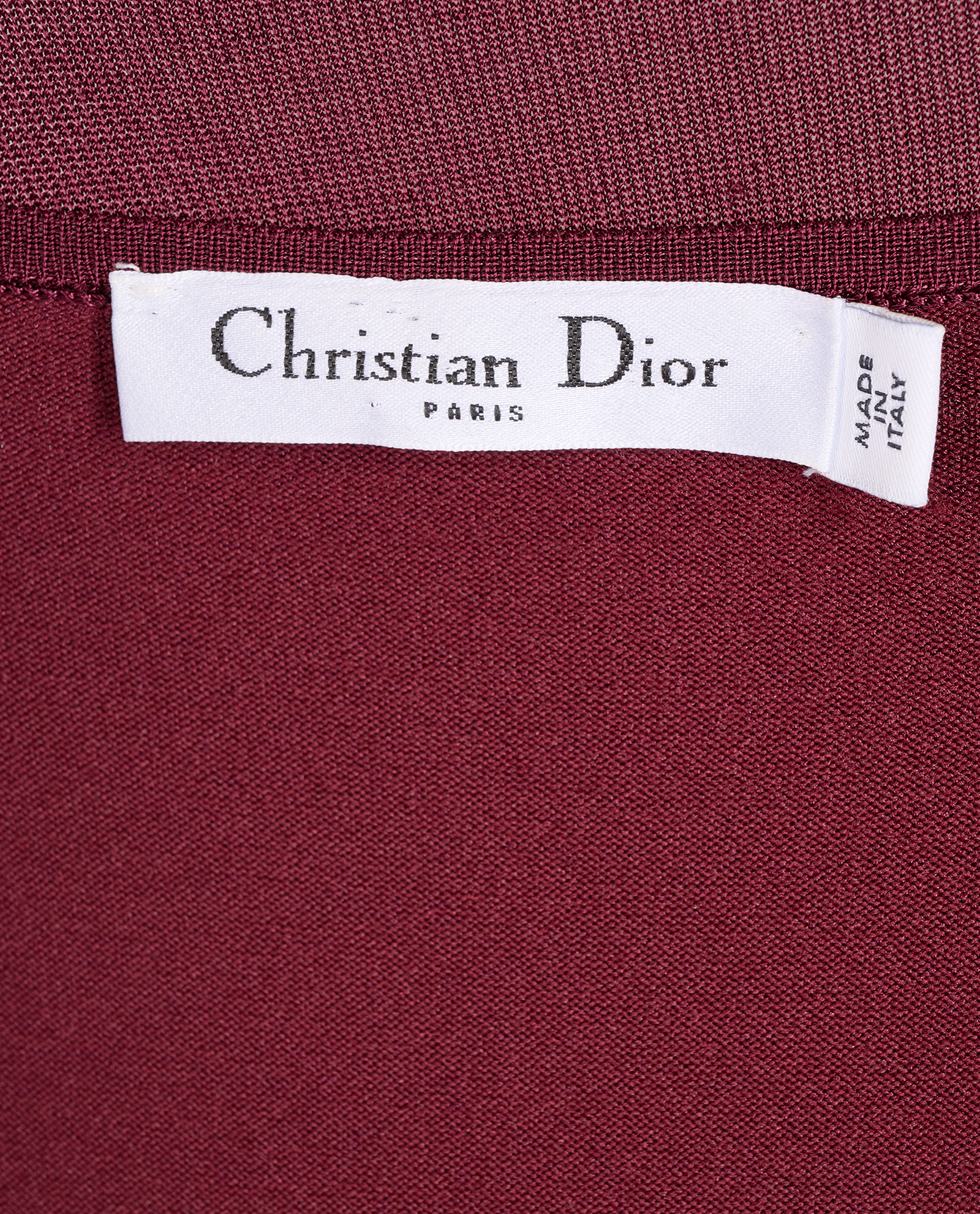 Christian Dior Bandage Dress, &pound;295, Clothing, Burgundy, Viscose, Other view