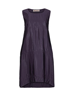 Marni Ambito Dress, Viscose, Aubergine, UK 10