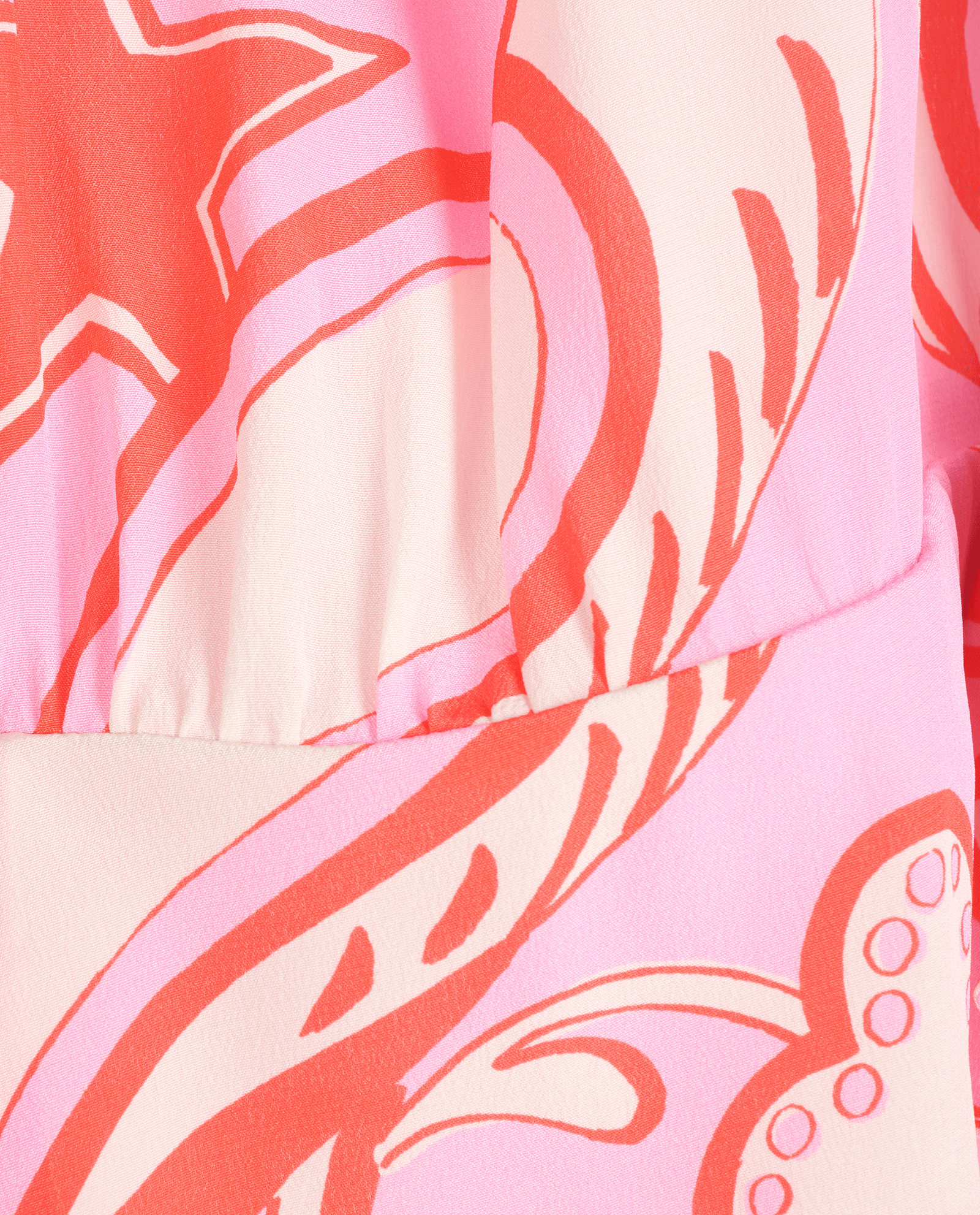 Valentino Birds Print Dress, &pound;250, Clothing, Pink/Red, Silk, Other view