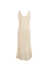 Chloe Open-Knit Sleeveless Maxi Dress, &pound;450, Clothing, Cream, Cashmere, Front view