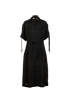 LOEWE Paula's Ibiza Button Up Dress, &pound;250, Clothing, Black, Linen, Front view