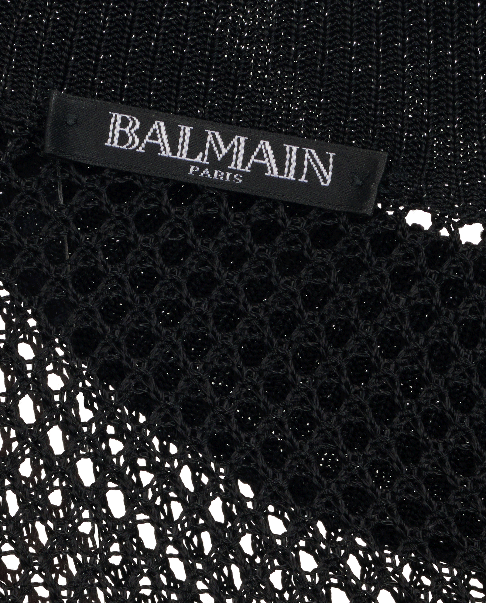 Balmain Geometric Dress, &pound;240, Clothing, Black/Red, Viscose, Other view