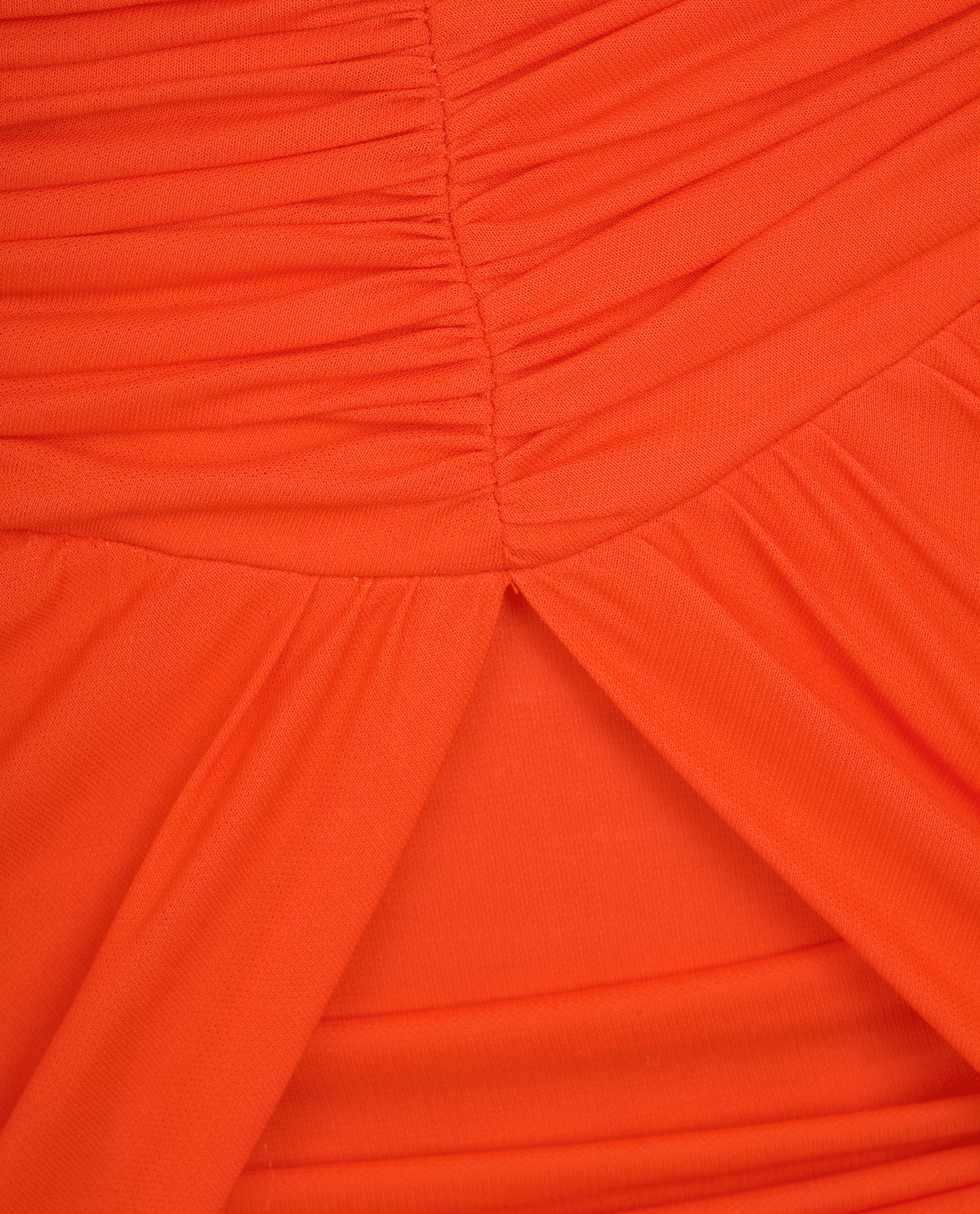 Balmain Ruched Mini Dress, &pound;250, Clothing, Orange, Viscose, Other view