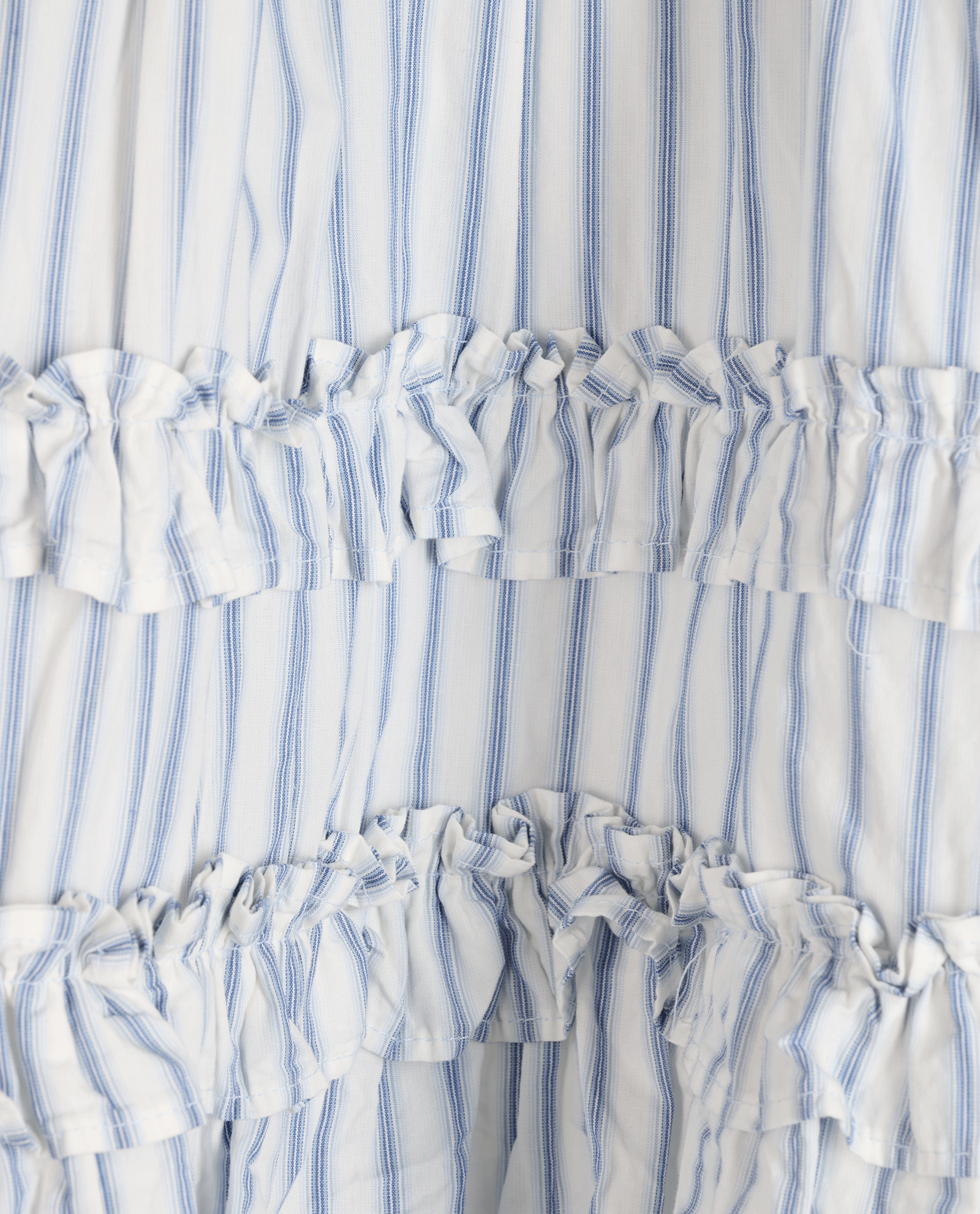 Ganni Striped Mini Dress, &pound;95, Clothing, Blue/White, Cotton, Other view