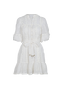 Zimmermann Aster Embroidered Midi Dress, &pound;350, Clothing, White, Cotton, Front view