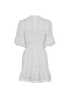 Zimmermann Aster Embroidered Midi Dress, &pound;350, Clothing, White, Cotton, Back view