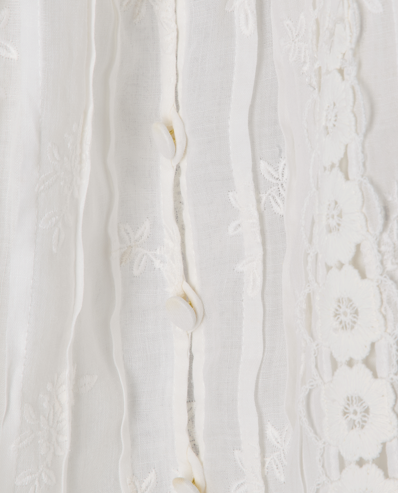 Zimmermann Aster Embroidered Midi Dress, &pound;350, Clothing, White, Cotton, Other view