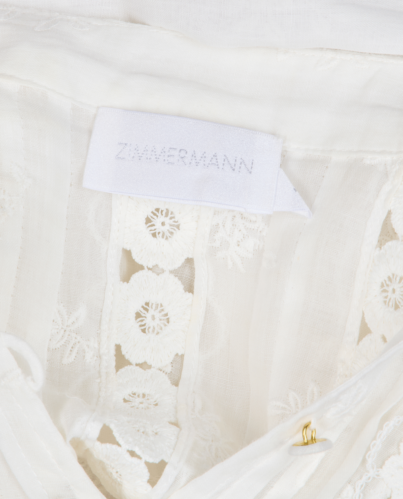 Zimmermann Aster Embroidered Midi Dress, &pound;350, Clothing, White, Cotton, Other view