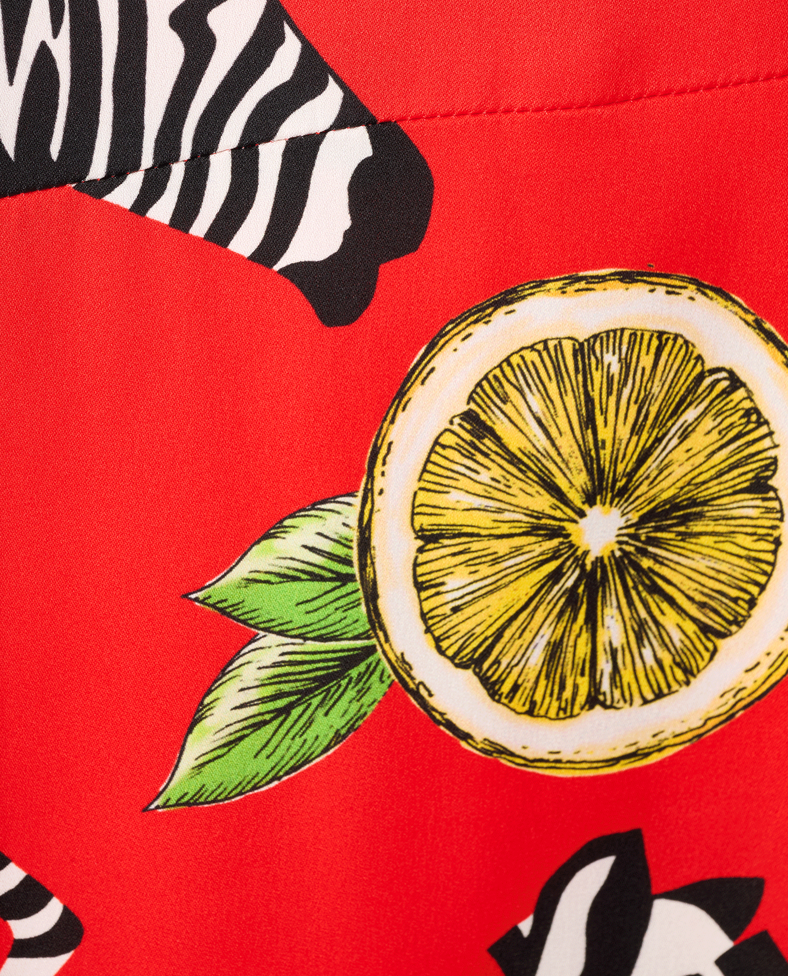 Dolce & Gabbana Zebra Printed Dress, &pound;195, Clothing, Red, Silk, Other view