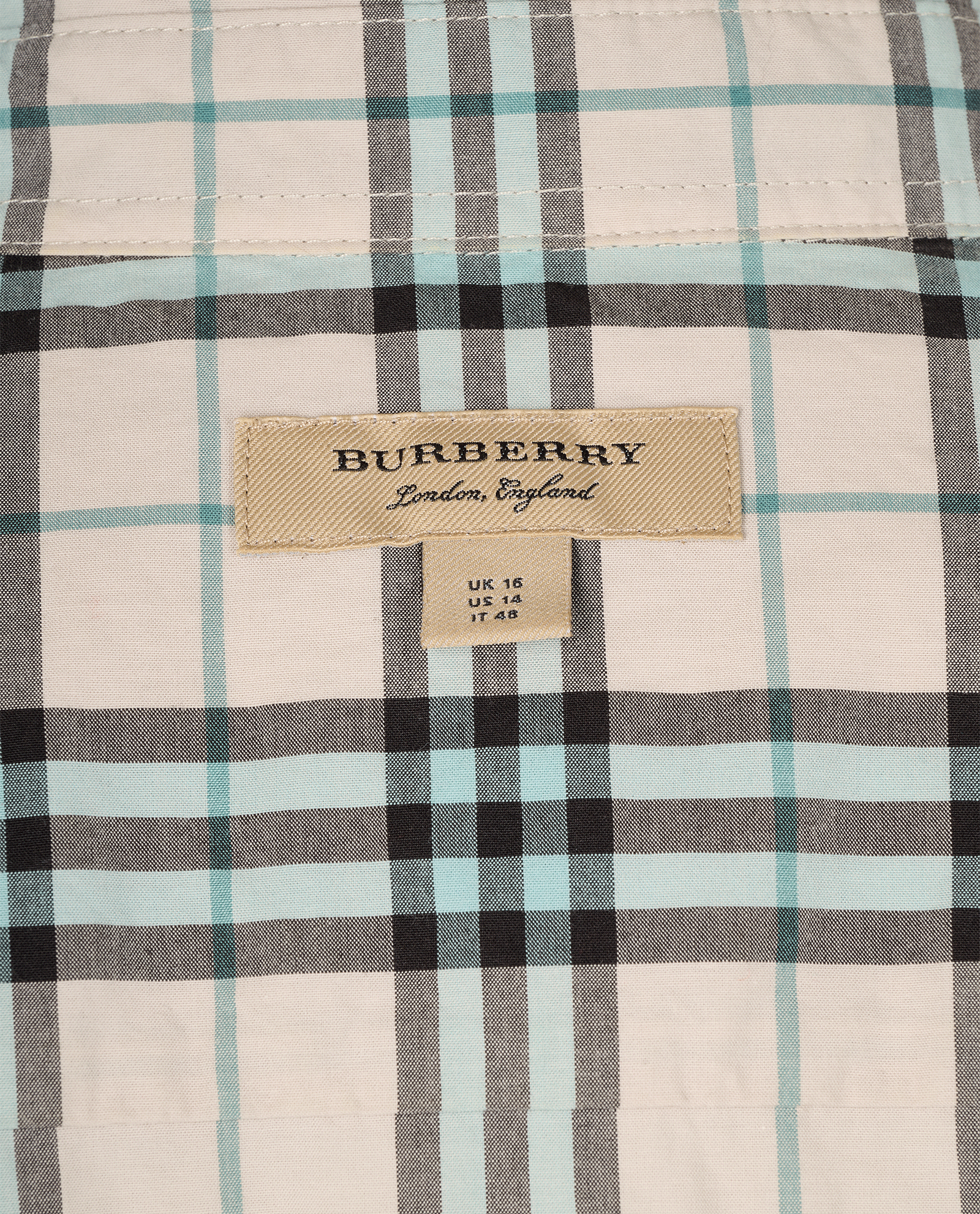 Burberry Button Up Dress, &pound;120, Clothing, Blue/White, Cotton, Other view
