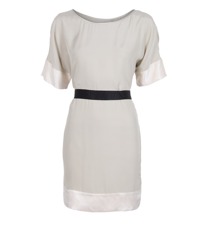 Stella McCartney Tie Dress, &pound;80, Clothing, Grey, Silk, Front view