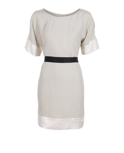 Stella McCartney Tie Dress, Silk, Grey, UK10, 3*