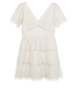 Self Portrait Lace Embellished Mini Dress, &pound;120, Clothing, White, Polyester (Polymer), Front view