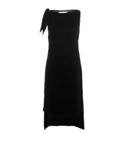 Christian DIor Velvet Midi Dress, Viscose, Black, UK8, 3*