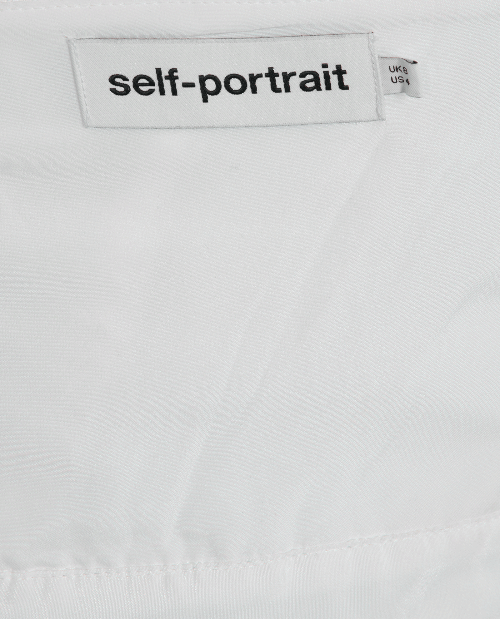 Self Portrait Asymmetric Mini Dress, &pound;110, Clothing, Black/White, Polyester (Polymer), Other view