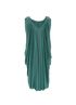 Saint Laurent Draped Dress, &pound;320, Clothing, Green, Acetate, Back view