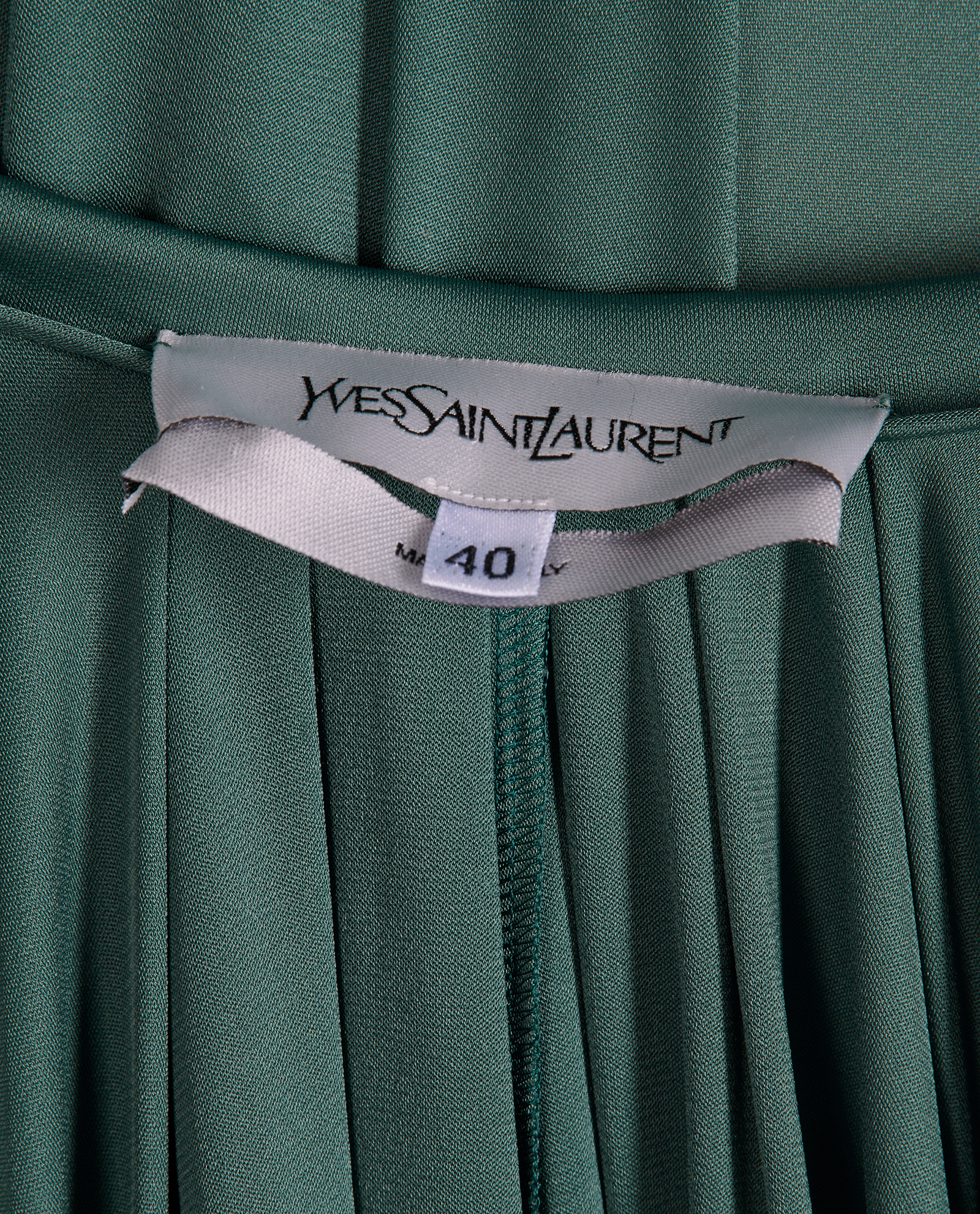 Saint Laurent Draped Dress, &pound;320, Clothing, Green, Acetate, Other view