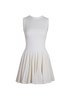 Alaia Short Dress, &pound;450, Clothing, White, Cotton, Front view