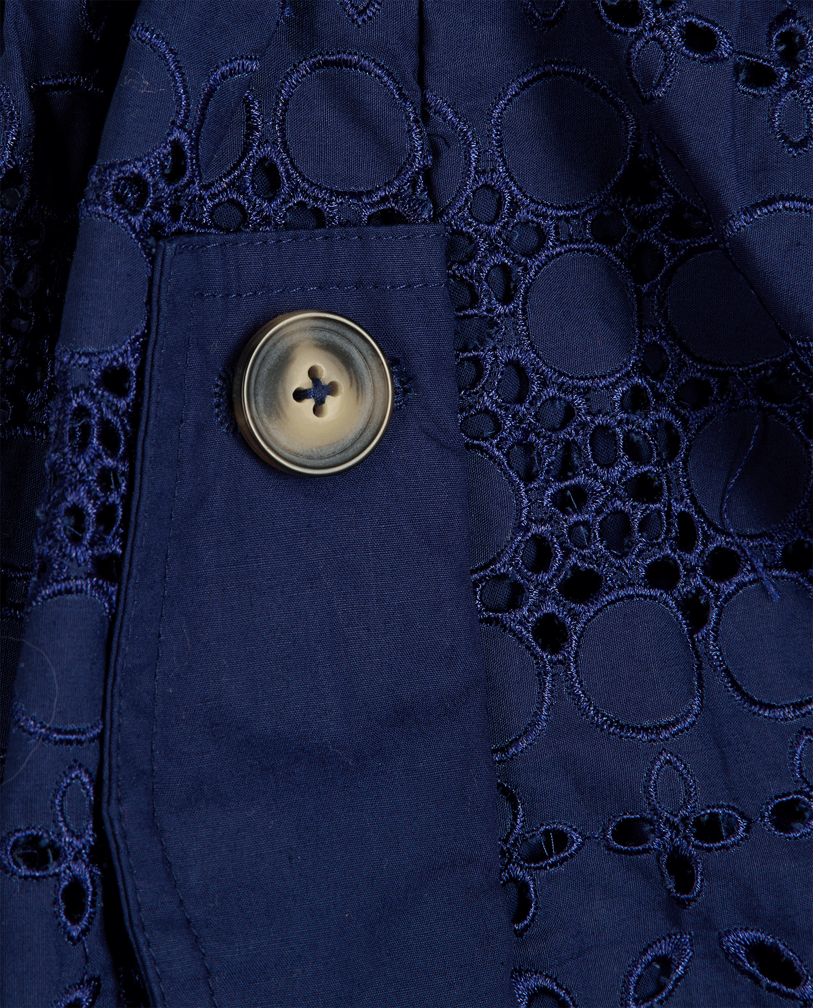 Self-Portrait Tie Shoulde Midi Dress, &pound;130, Clothing, Blue, Cotton/Polyester Mix, Other view