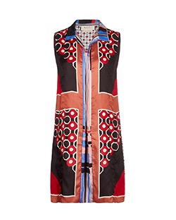 Marni Patterned Shift Dress, Silk, Multi, UK 10