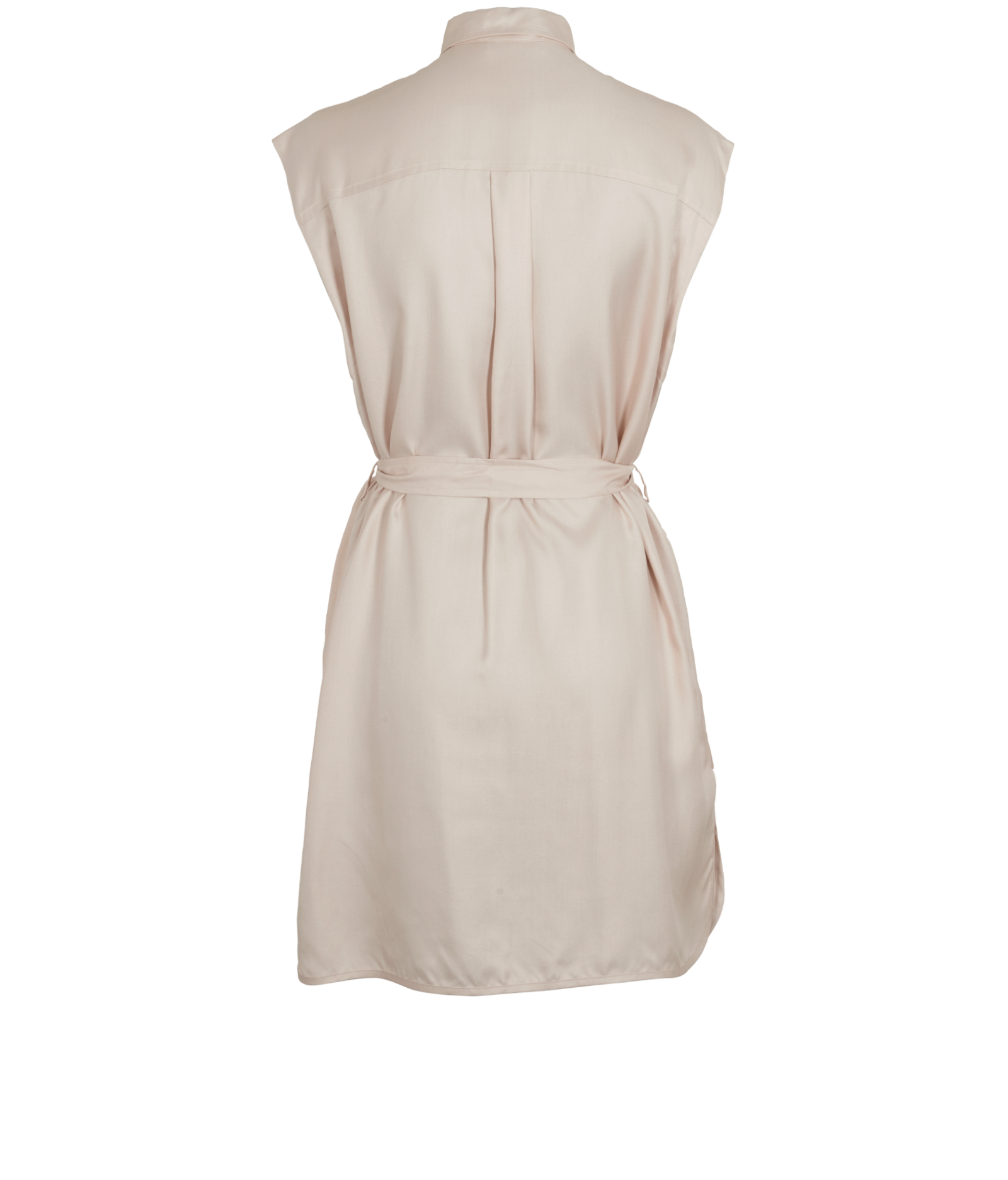 Chloe Belted Dress Shirt, &pound;150, Clothing, Pink, Silk, Back view
