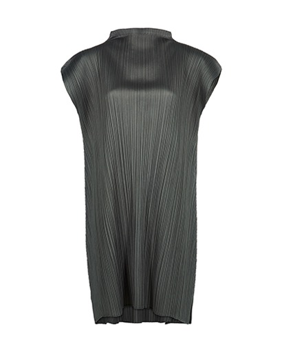 Issey Miyake Pleated Midi Dress, front view