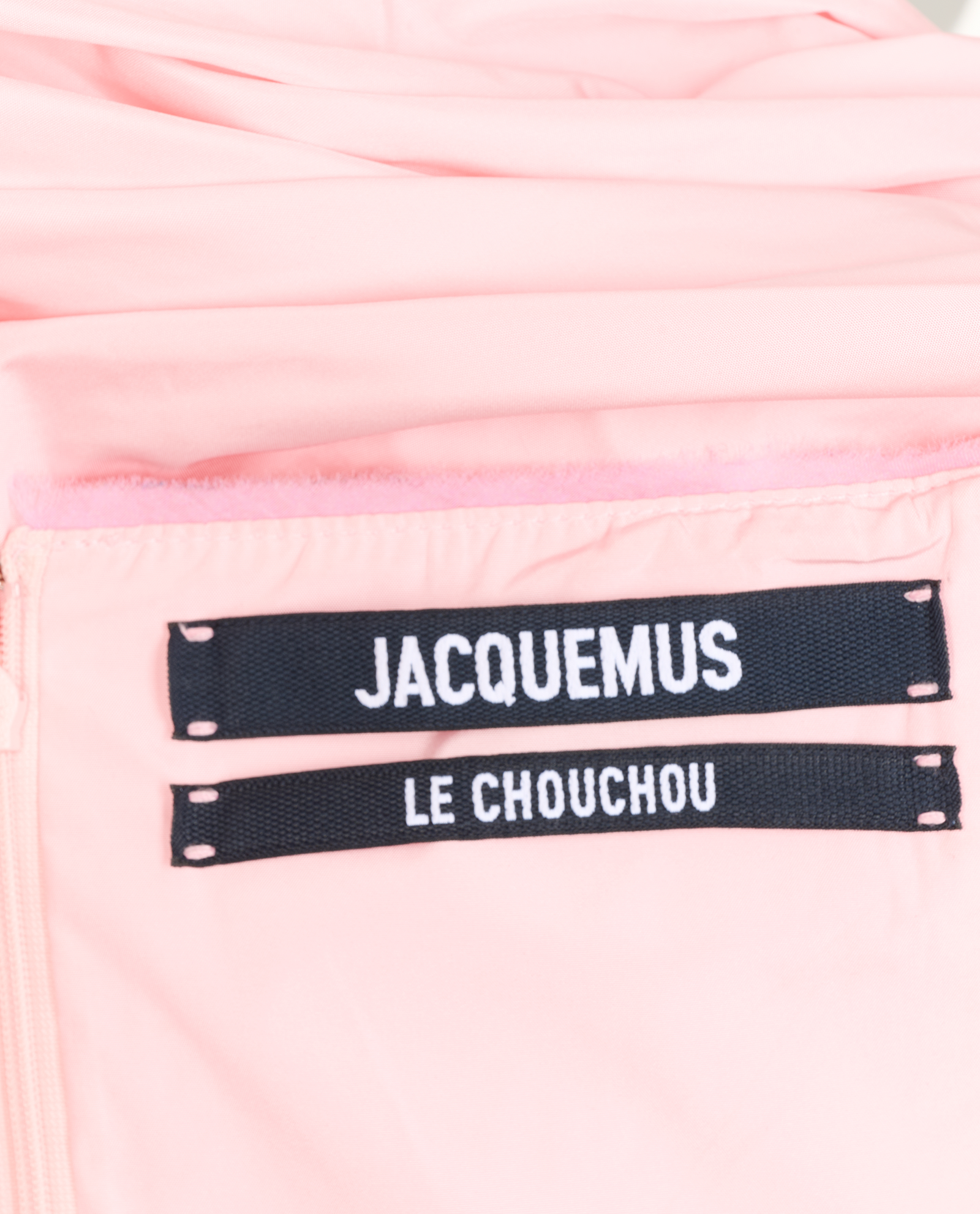 Jacquemus Le Chouchou La Robe Taffetas Dress, &pound;250, Clothing, Pink, Polyester (Polymer), Other view