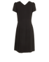 Prada V-Neck Dress, £230, Clothing, Black, Polyester Mix, Back view